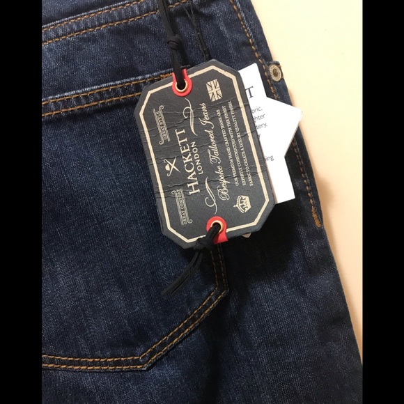 Hackett London Men's Newburg Slim Vintage Wash 36R Jeans - Picture 6 of 16